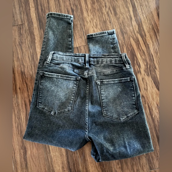 FRAME LE ONE SKINNY SIZE 2 GRAY HIGH WAISTED SKINNY JEANS 24.5” INSEAM STRETCHY - Picture 3 of 5